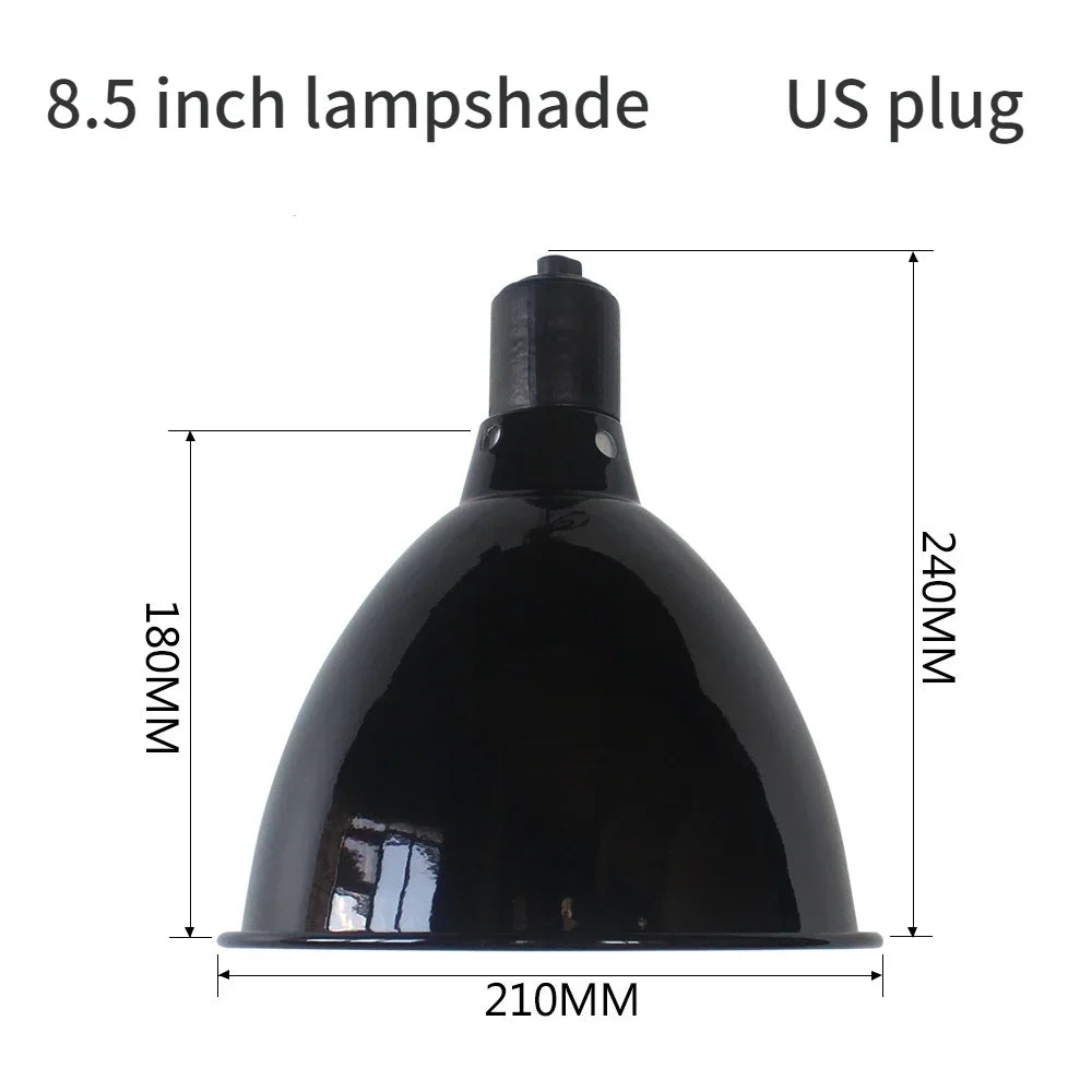 Deep Dome Reptile Lampshade 5.5/8.5/10 Inch Light Fixture Snakes Lizards Geckos Terrariums Anti-scald Reptile Protective Shade