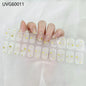 20/22Tips UV Semi cured Gel Nail Stickers Waterproof Long Lasting Full Gel Nail Wraps Press On Nail Decal DIY Manicure