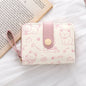 Cute Cat Wallets for Women Card Holder Small Purses with Zip Coin Pocket High Quality Square Hand Bags