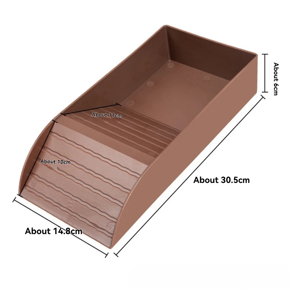 Turtle Bathing Pool Feeding Dish Durable Reptile Water Bowl for Box Turtles Frogs and Pets Easy to Clean Habitat Accessory
