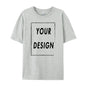 180g Custom Women Men Customised Printed 100% Cotton Short Sleeve Your Logo Photo Brand Text Tee Personalize Graphic Clothing