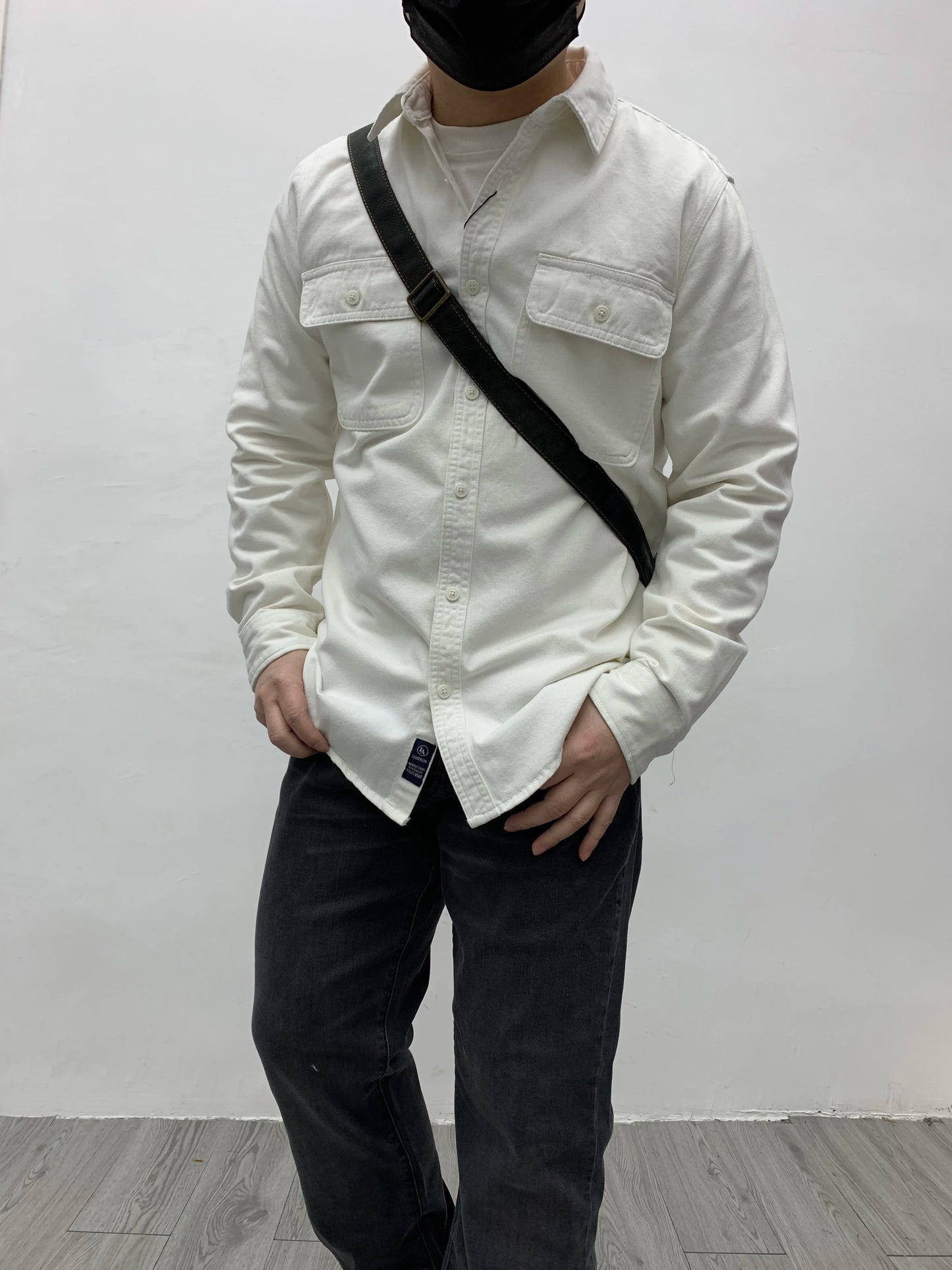 Autumn New Japanese Retro Heavyweight Twill Long-Sleeve Turn-down Collar 100% Cotton Shirt Men's Fashion Washed Casual Blouses