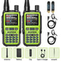 1/2PCS BAOFENG UV-5R Mini Walkie Talkie Dual PTT Wireless Bluetooth Programming Multi-Band Type-C Charge Long Range Ham Radio
