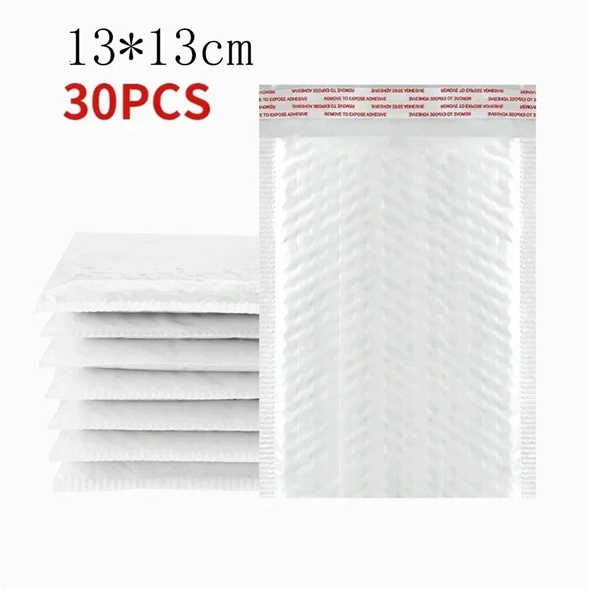 10-50Pcs Bubble Envelopes White Foam Shipping Bags Poly Bubble Mailers Pad Self Seal Packing Bags for Magazine 11cm 15cm 23cm