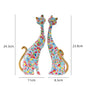 Home Decor Nordic Graffiti Art Oil Painting Cat Decoration Resin Abstract Ornament Figurines Bedroom Desktop Porch Cat Sculpture