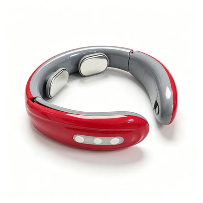 Ems Electric Neck Massager 6-Mode 9-Speed Massager Muscle Relaxation Battery Neck Massager Tool Relax Cervical Relief Pain
