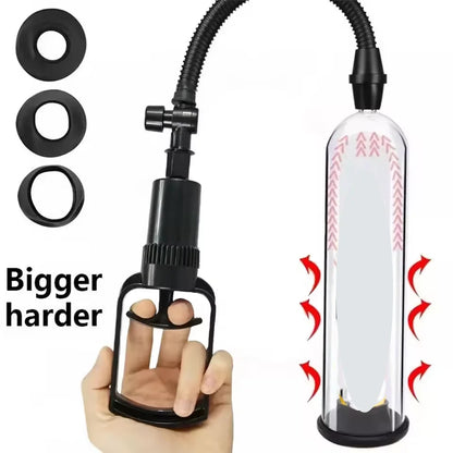 Male Penis Pump Dick Stimulate Extender Masturbator For Man Vacuum Pump Manual Penis Enlarger Big Dick Lasting Trainer Sex Toy