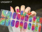 16/20/22Tips Semi-Cured Gel Nail Wraps Full Cover Manicure DIY Waterproof Long Lasting Gel Nail Stickers set for UV Lamp Need