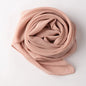 90*90cm Square Chiffon Hijab Scarf Women Solid Color Muslim Soft Head Scarf Islamic Shawls and Wraps Headband Musulman Scarves