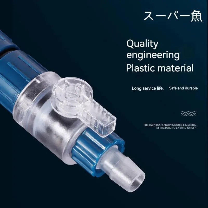 12/16mm Aquarium Water Control Valve Hose Double Tap Quick Release Connector Fish Tank Filter Barrel Replace Connector Acuarios