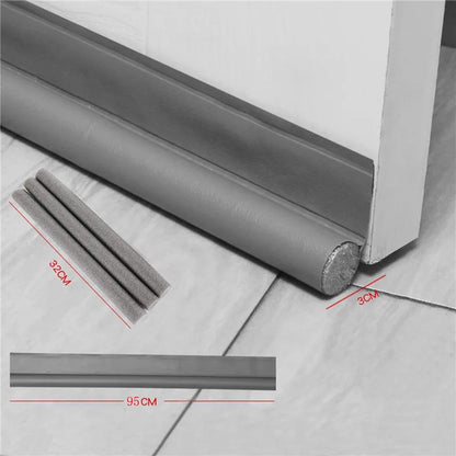 100cm Silicone Door Draught Excluder Door Bottom Sealing Strip Tape Weatherstrip Waterproof Wind Proof Sound Insulation