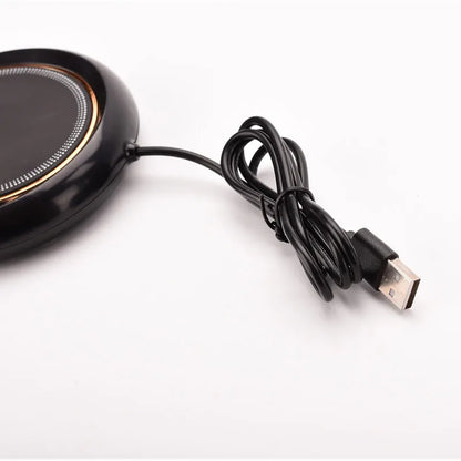 USB Thermostatic Heating Coaster for Home 3-Speed Adjustable Constant Temperature 55-65-75 Degrees Cappuccino Warmer