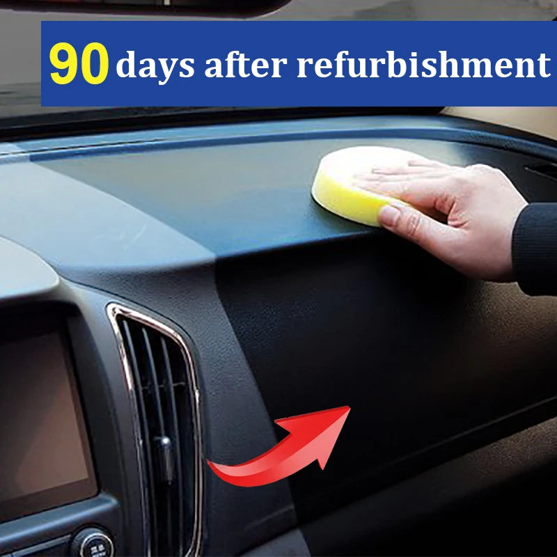 Plastic Restorer Revitalizer Plastic Leather Renovator Longlasting Coating For Car Rubbers Refurbish Clean Gloss Black Shine