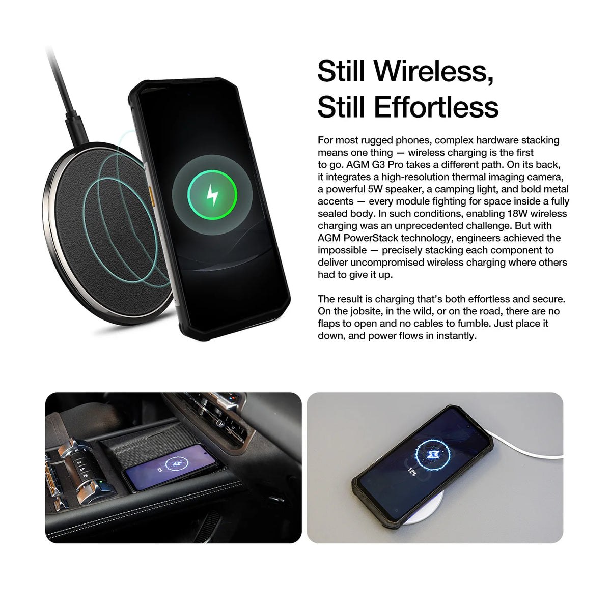 AGM G3 5G Rugged Phone 24GB(12+12) 512GB Wireless Charging 10000mAh Phone 6.72' 120Hz Dimensity 7300 Android15 Camping Light