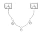 Tassel Chain Butterfly Flowers Star Moon Heart Zircon Italian Charm Links Fit 9mm Bracelet Stainless Steel DIY Jewelry Making