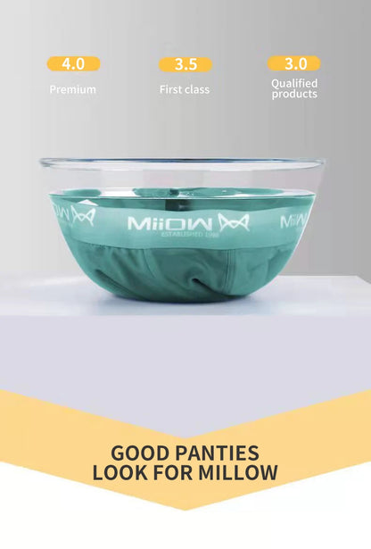 MiiOW 3Pcs Cotton Mens Panties Men's Underwear Breathable Man Boxershorts Graphene Antibacterial Men Underpants Men Boxer Trunks