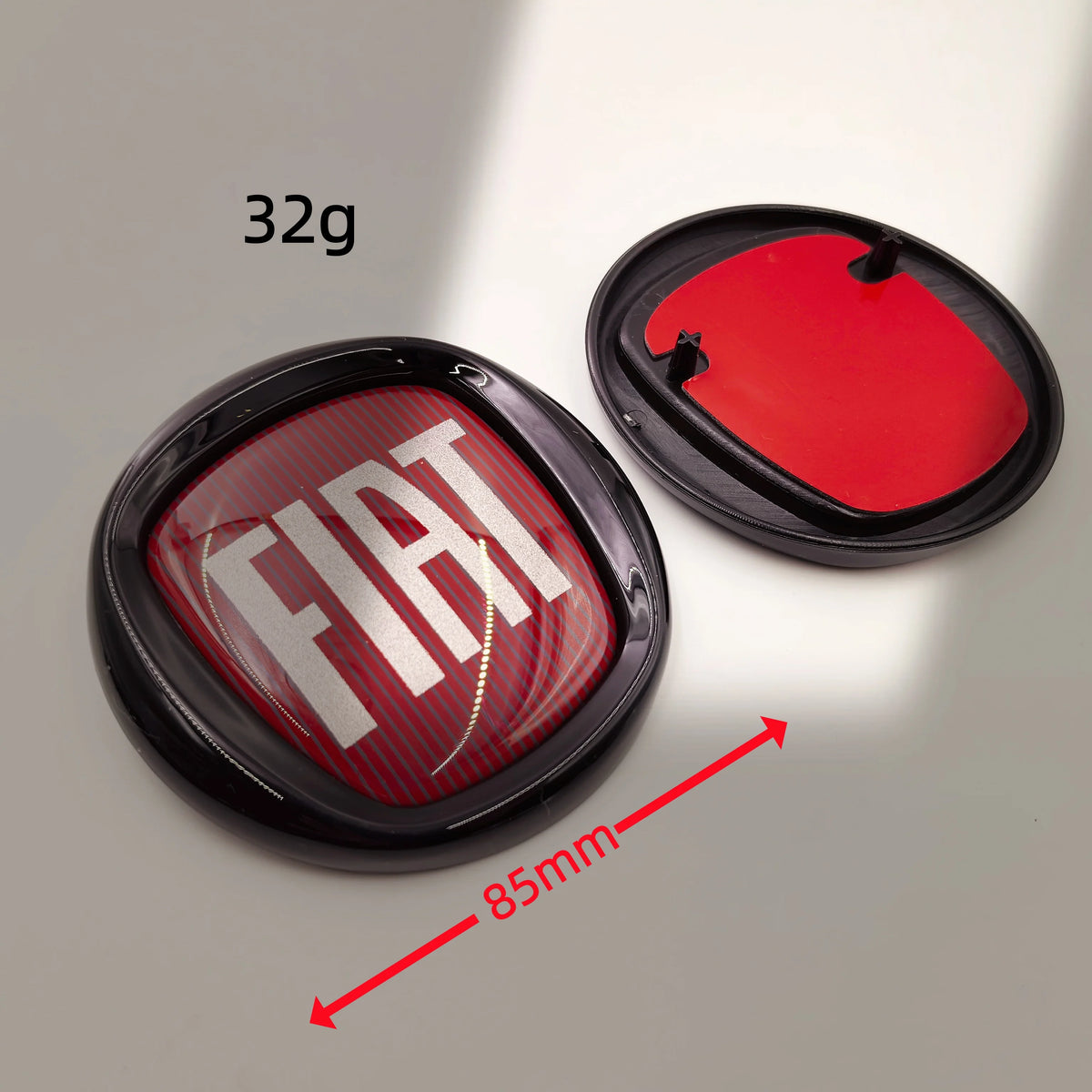 FIAT Abarth ForFord 145MM 4-Pin Car Emblem Hood Front Bonnet Grill Rear Trunk Badge Front Hood Emblem Bonnet Rear Trunk Badge