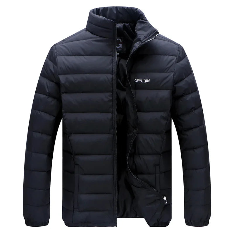 Quality Stand Collar Winter Duck Down Coats Men Warm Light Down Jackets Male Father's Down Coat Fashion Puffer Jackest  JK-826