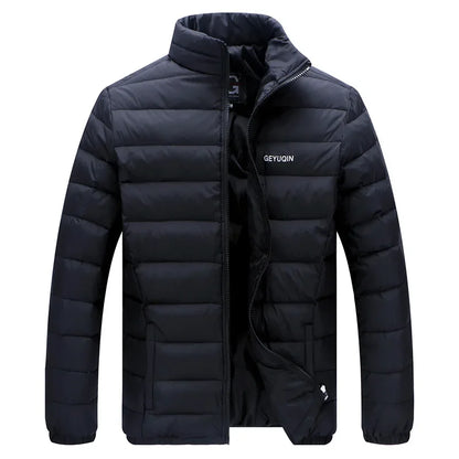 Quality Stand Collar Winter Duck Down Coats Men Warm Light Down Jackets Male Father's Down Coat Fashion Puffer Jackest  JK-826