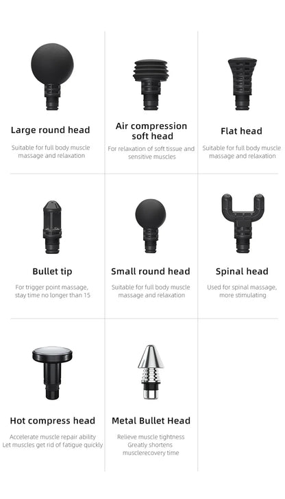Booster Massage Gun Electric Neck Massager 7.4V  Smart Hit Fascia Gun for Body Massage Relaxation Fitness Electric Muscle Massag