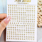 3D Metal Silver Flame Nails Stickers Gold Bronzing Stripe Lines Sliders Design Manicure French Nail Art Decoration Decal #Y2K