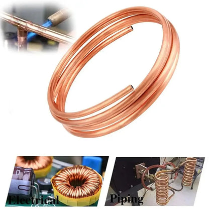 1Pcs Durable 1 Meter Copper Tube Coil 99.9% Pure Copper Soft T2 Copper OD 2-12mm ID 1-10mm Wire Pipe Airs Conditioner Cooling