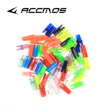60pcs DIY Plastic Arrow Pin Nocks Size L And Size S For ID4.2mm ID6.2mm 3.2mm  Arrow Shaft Archery Accessory