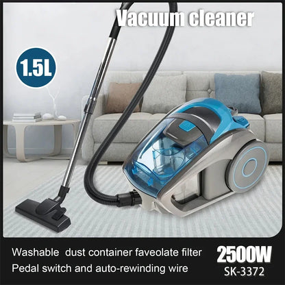 2800W Portable Vacuum Cleaner 15000PA Suction Household Multi-functional Dust Removal Mite Dry and Wet Dual Vacuum Cleaner 220V