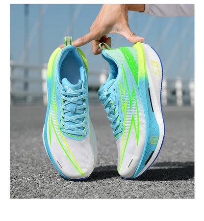 Running Shoes Men Sports Carbon Board Speciality Marathon Breathable Lightweight Women's Comfortable Athletic Nonskid Sneakers