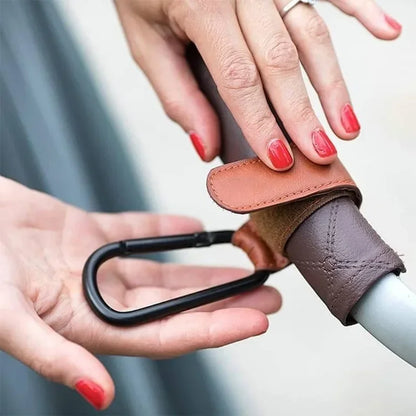 Leather Baby Bag Stroller Hook Pram Rotate 1/2pcs 360 Degree Rotatable Cart Organizer Pram Hook Stroller Accessories