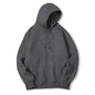 2025 Men's Solid Color Hooded Sweaters Men's Warm Wool Sweater Fashionable Street Clothing Loose  Breathable Jersey Brand Hooded