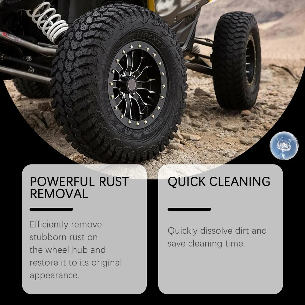 Rust Remover Lubricant Spray Anti Rust with Rust Converter for Wheels Brake Dust Remove Oxidation Car Accessories