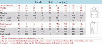 Men's 3 Piece Suit Yellow  Slim Fit Elegant Casual Business Office 3pcs