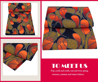 Veritablewax Africa Ankara Prints Batik Wax Fabric DIY Textile Nigeria African Polyester Fabric Dress Sewing Tissu Craft 6 yards