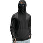 Mens UPF50+ Performance T-Shirt Long Sleeve Summer Hoodie Casual Sun Running Quick Dry Shirts Sunscreen Fishing Ice Silk Tops