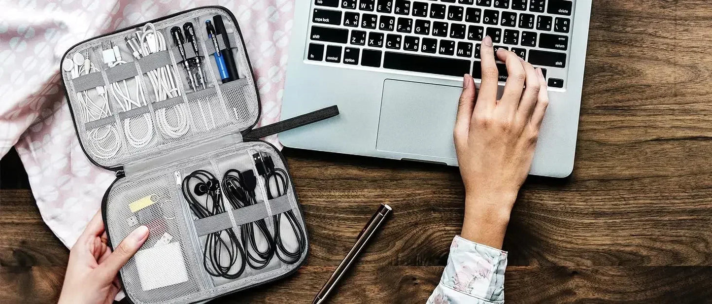 Multifunctional Digital Travel Packing Cube Space Saving Mobile Hard Drive Data Cable Storage Bags Small Objects Organize Pouch
