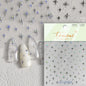 1 piece  5D silver nail stickers metal mini star nail art stickers high quality exquisite decals self-adhesive nail art stickers