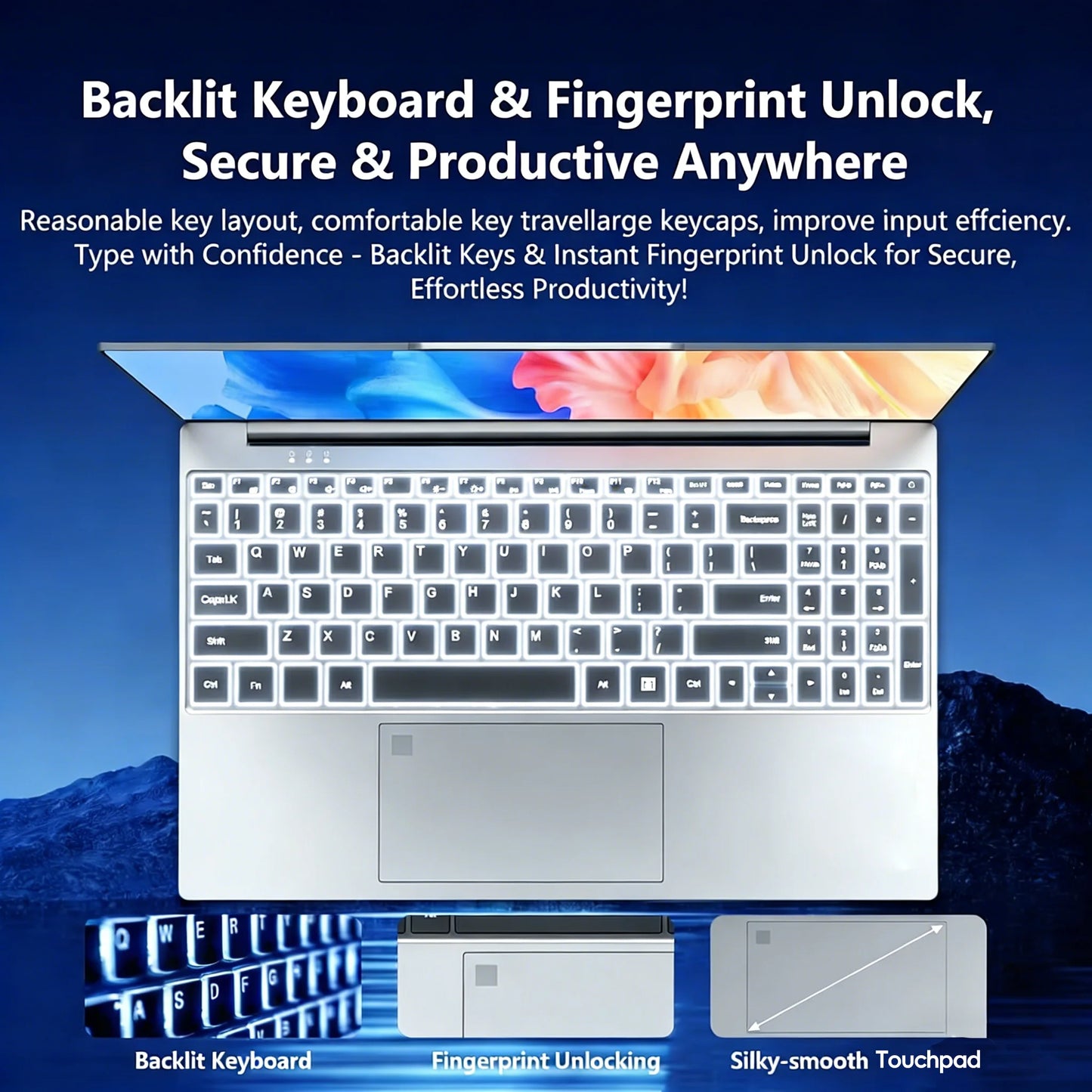 Portable Notebook Windows 11 Pro 15.6 Inch Laptop Computer HD Screen Intel Core I9-9900 16GB RAM 1TB 2TB SSD Laptops PC