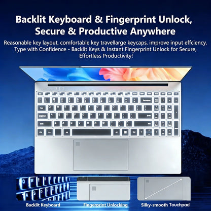 Portable Notebook Windows 11 Pro 15.6 Inch Laptop Computer HD Screen Intel Core I9-9900 16GB RAM 1TB 2TB SSD Laptops PC