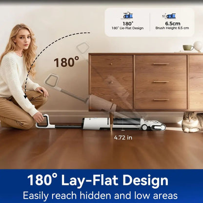 Redkey W15 Pro Cordless Vacuum Cleaner,22kpa/200W Stick Vacuum with 55 Mins Runtime,Vacuum Cleaner for Home,Carpet & Hard Floor