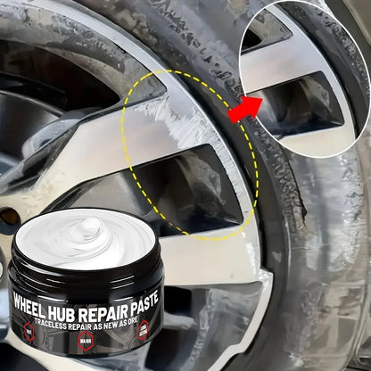 Wheel Repair Polish Paste, Tire Scratch Remover Wax, Wheel Care Cream for All Wheels, Car Maintenance & Restoration Supplies