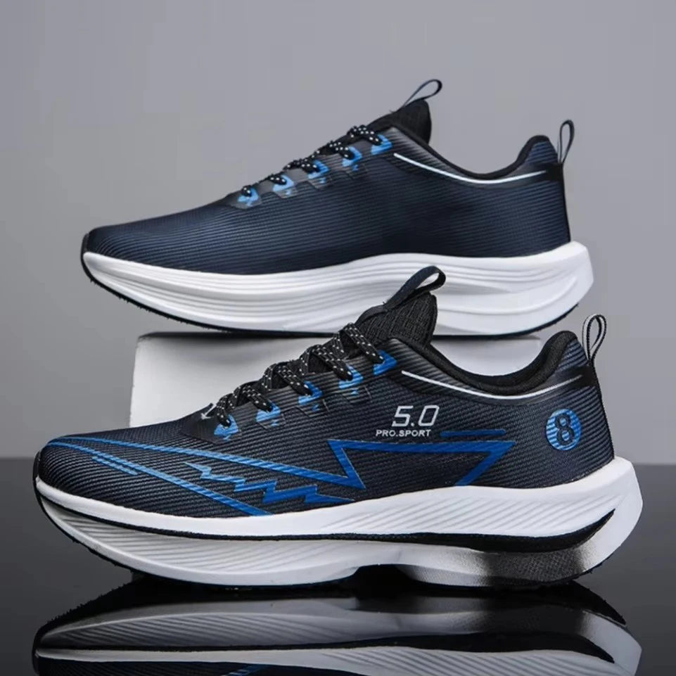 Brand Men's Carbon Plate Running Shoes Soft Cushion Shock Absorbing Sports Shoes Unisex Sneakers Light Anti-Slip Training Shoes