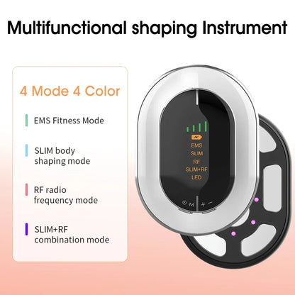 Body Slimming Massager Cordless Body Sculpting Device 4 Modes LED Light Rechargeable Handheld Belly Waist Arm Leg for Home Use