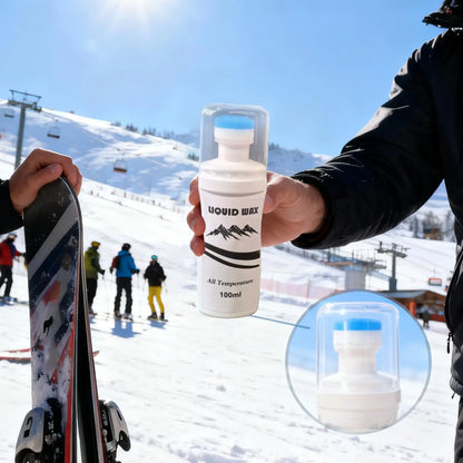 Skate Wax All Temperature Paste with Applicator 100ml All Weather Snowboard Wax for Winter Sports Outdoor Snow Park Cold Weather