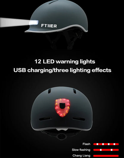 2023 Cycling Smart Tail Light Bike Adult Helmet Electric Bicycle MTB Road Scooter For Sport Urban Helmet Men Women USB charging