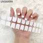 20/22Tips UV Semi cured Gel Nail Stickers Waterproof Long Lasting Full Gel Nail Wraps Press On Nail Decal DIY Manicure