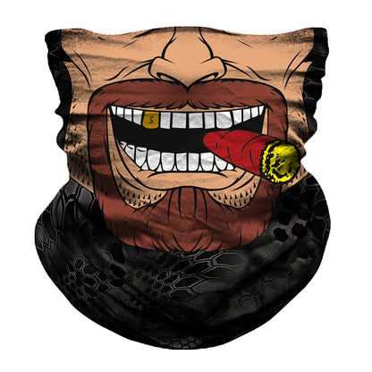 Seamless Snood Bandana Multifunctional Headwear Outdoor Sports Sun Protection Cycling Scarf Fishing Halloween Unisex Neck Mask