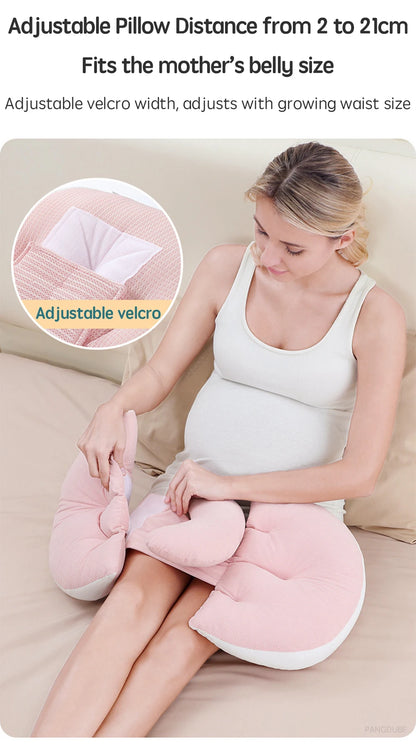 PANGDUBE Pregnancy Pillow U-shaped Waist Pillows Cotton Maternity Pillow Women Sleeping Body Pillow Care for Pregnancy Cushion