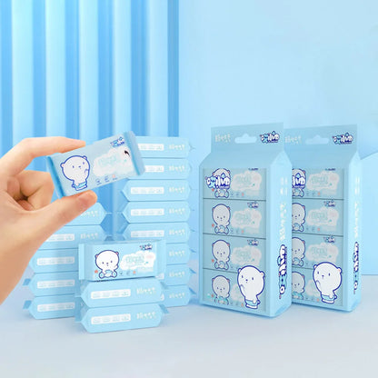 Soft Baby Wet Wipes Hand Mouth Cleaning Large Pack Freshing Cleaning Wipes Disposable High Quality Mini Portable Wipes Babies