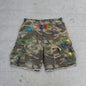 Y2K American Cargo Shorts Paint Splatter Camouflage Pattern Bottom New Trendy Retro Hip Hop Streetwear Unisex Baggy Short Pants